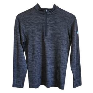 KÜHL Boy’s 1/4 Zip Pullover Sweater Charcoal Grey Heather Large (14-16)
